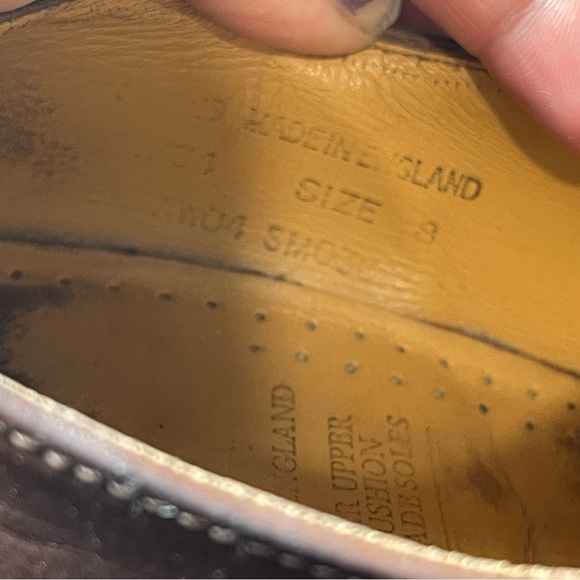 Vintage Dr Martens 1561 4 eye Oxford Crazy Horse Brown Made in England US Sz 8 main image 4